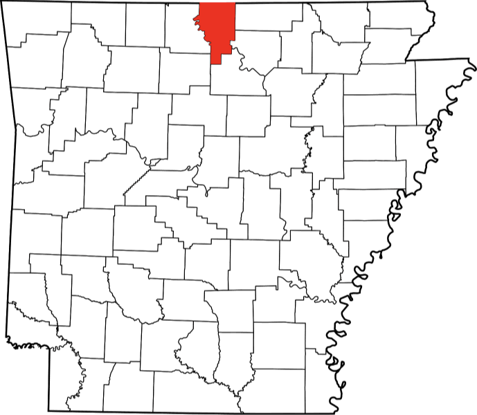 An image showing Baxter County in Arkansas