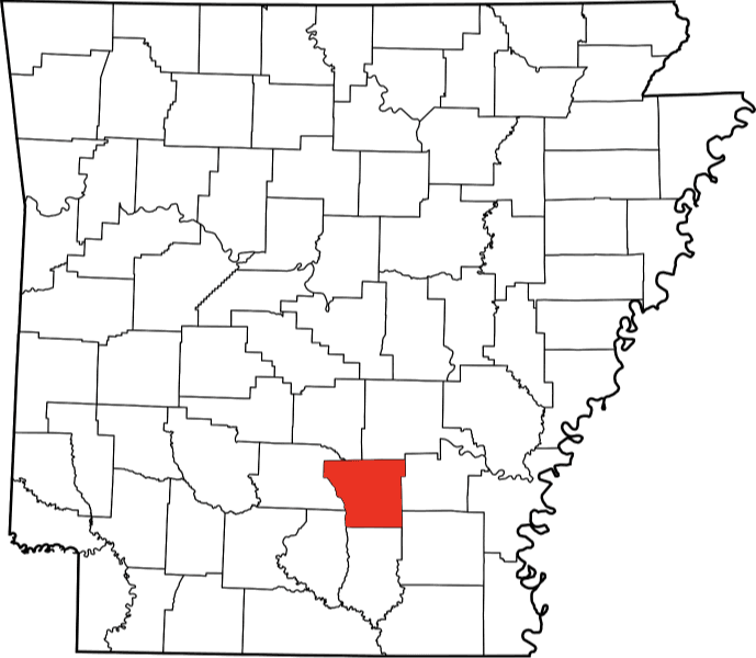 An image displaying Cleveland County in Arkansas