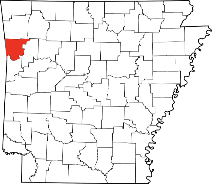 An image displaying Crawford County in Arkansas