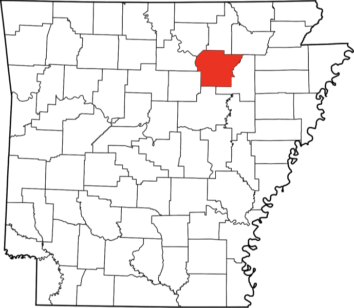A photo highlighting Independence County in Arkansas