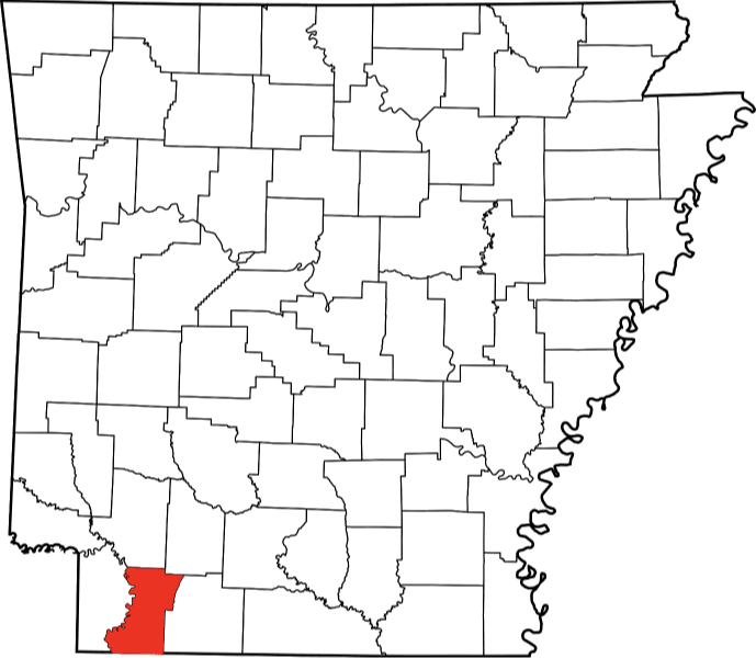 An image displaying Lafayette County in Arkansas