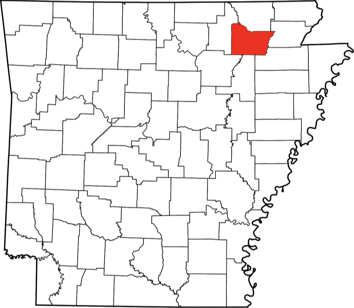 A picture of Lawrence County in Arkansas
