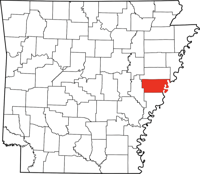 An image showing Lee County in Arkansas