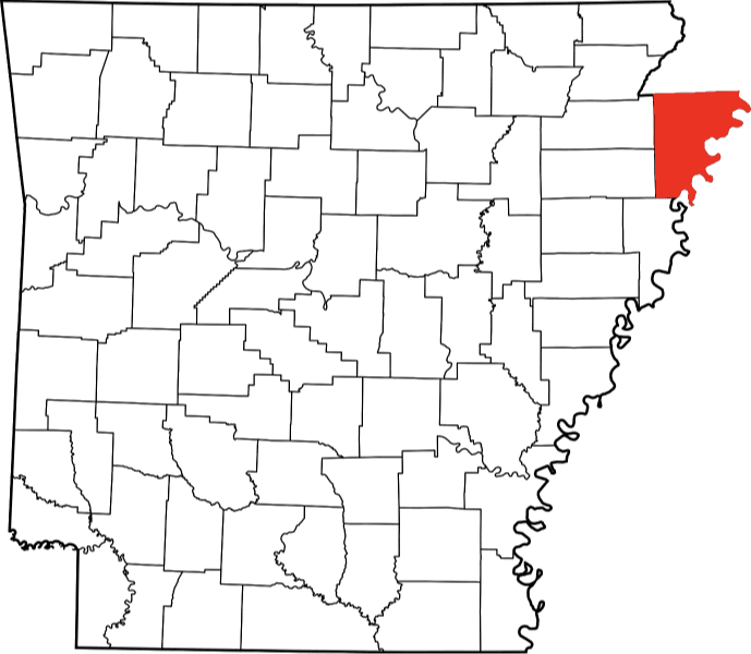 An image showing Mississippi County in Arkansas