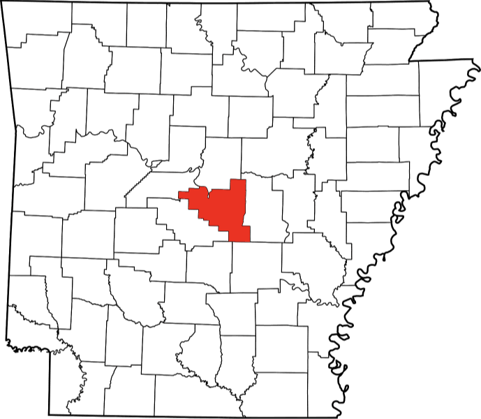 A photo highlighting Pulaski County in Arkansas