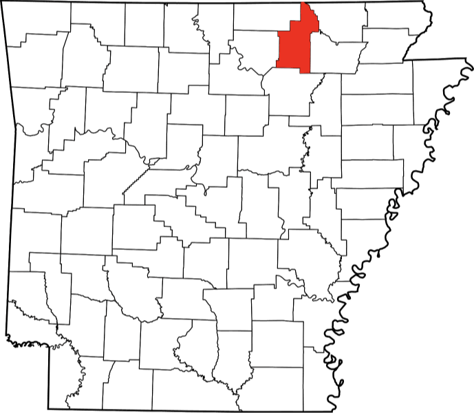 An image showing Sevier County in Arkansas