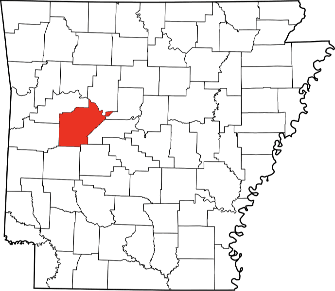 An image showing Yell County in Arkansas.