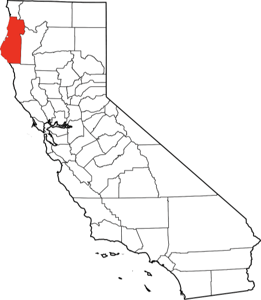 A photo highlighting Humboldt County in California
