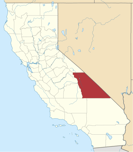 A picture of Inyo County in California
