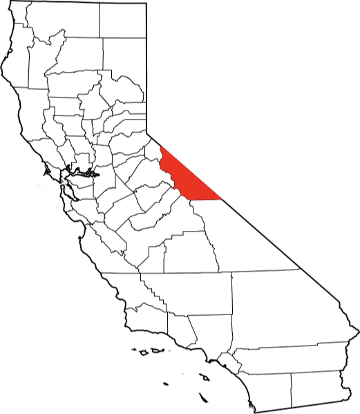 A picture of Mono County in California