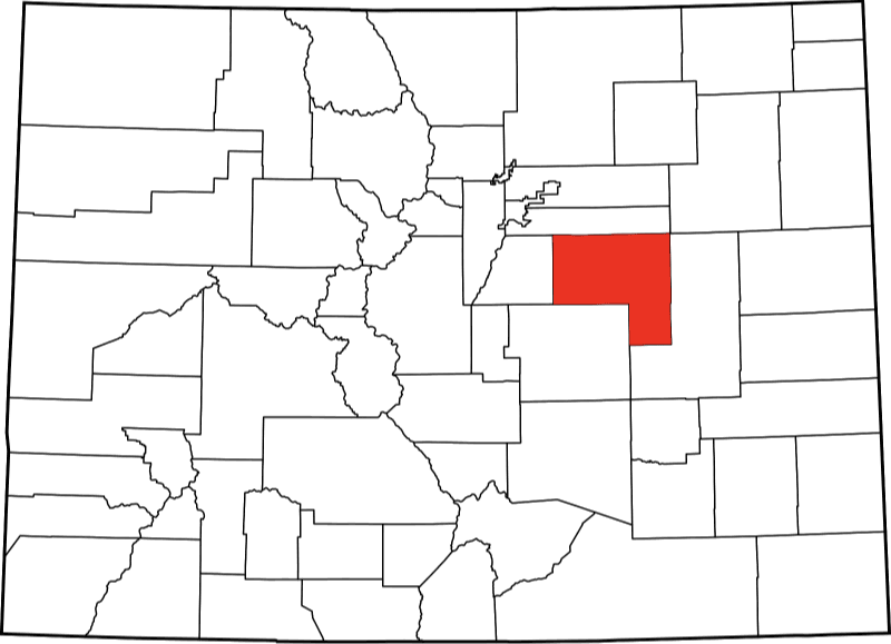 A photo displaying El Paso County in Colorado