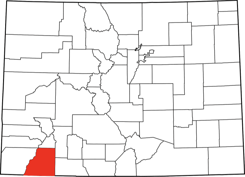 A photo displaying La Plata County in Colorado