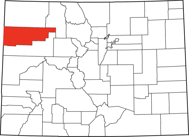 An image highlighting Rio Blanco County in Colorado