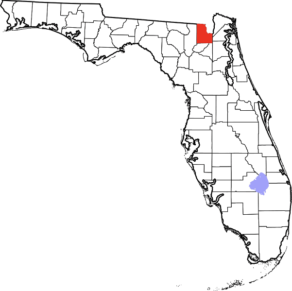 A photo displaying Baker County in Florida