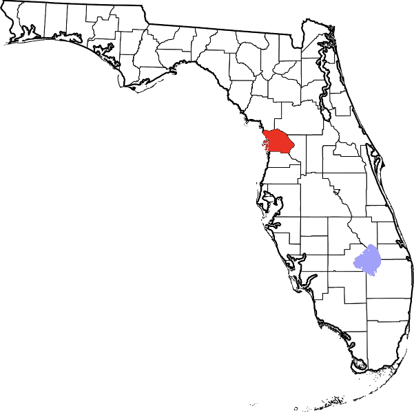 An image highlighting Citrus County in Florida