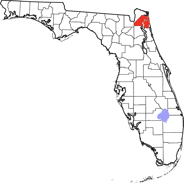 An image showing Duval County in Florida