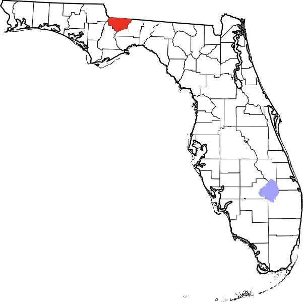 An image showing Gadsden County in Florida