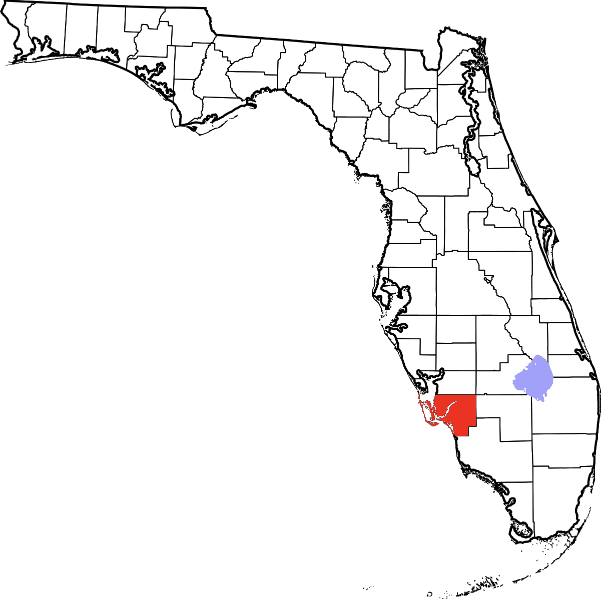 An image showing Lee County in Florida