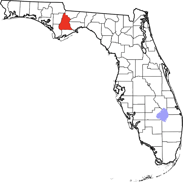 A photo displaying Liberty County in Florida