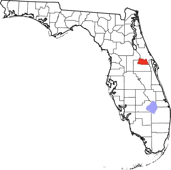 An image highlighting Santa Rosa County in Florida