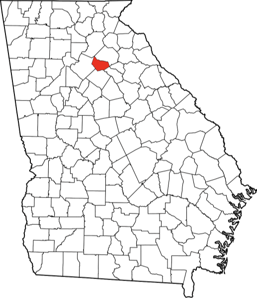 An image highlighting Barrow County in Georgia