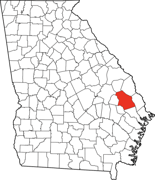 A photo displaying Bulloch County in Georgia