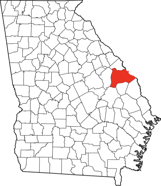 An image showing Burke County in Georgia