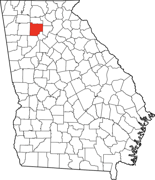 A photo displaying Cherokee County in Georgia