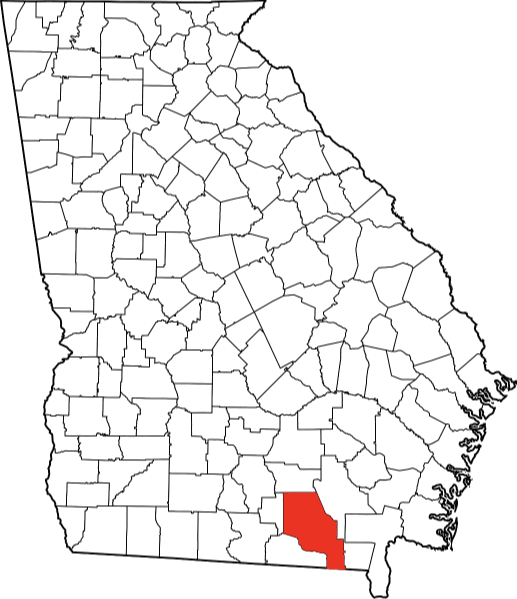 A photo displaying Clinch County in Georgia