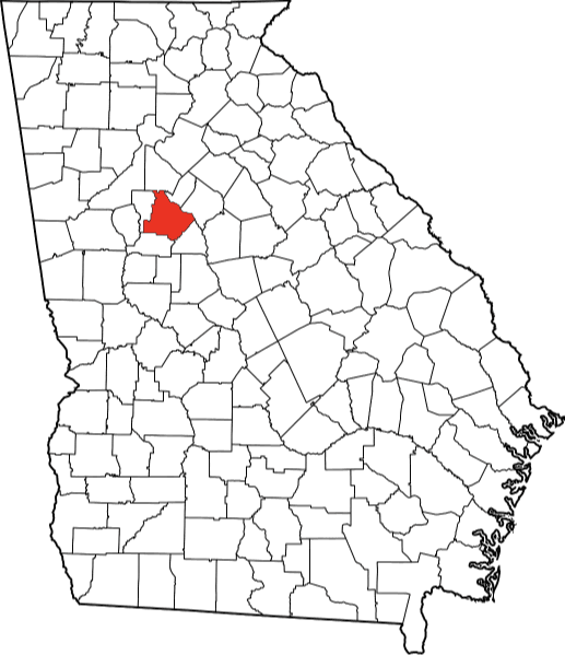 An image highlighting Henry County in Georgia