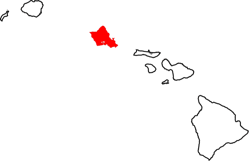 A picture of Honolulu County in Hawaii