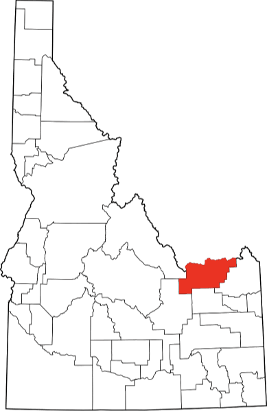 An image showing Clark County in Idaho