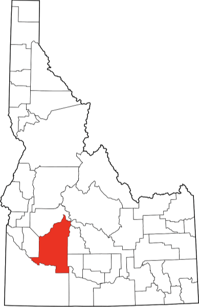 A photo displaying Elmore County in Idaho.