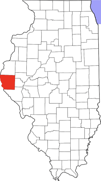 An image showing Adams County in Illinois