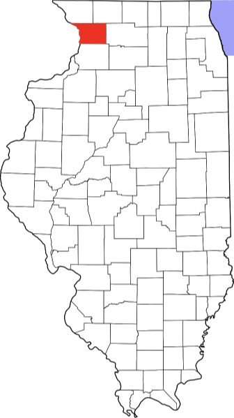 A photo displaying Carroll County in Illinois