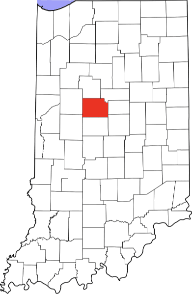 An illustration of Clinton County in Indiana