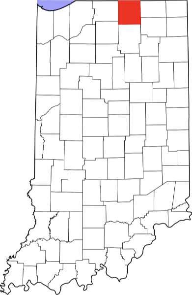 A picture displaying Elkhart County in Indiana