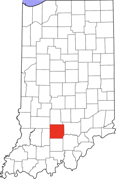 A picture displaying Lawrence County in Indiana