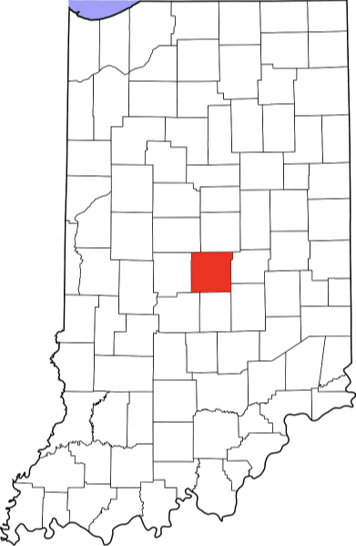 An illustration of Marion County in Indiana