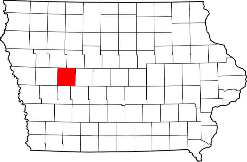 An image showing Carroll County in Iowa