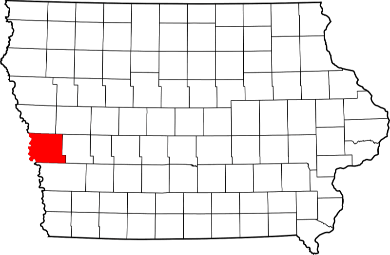 A picture displaying Harrison County in Iowa