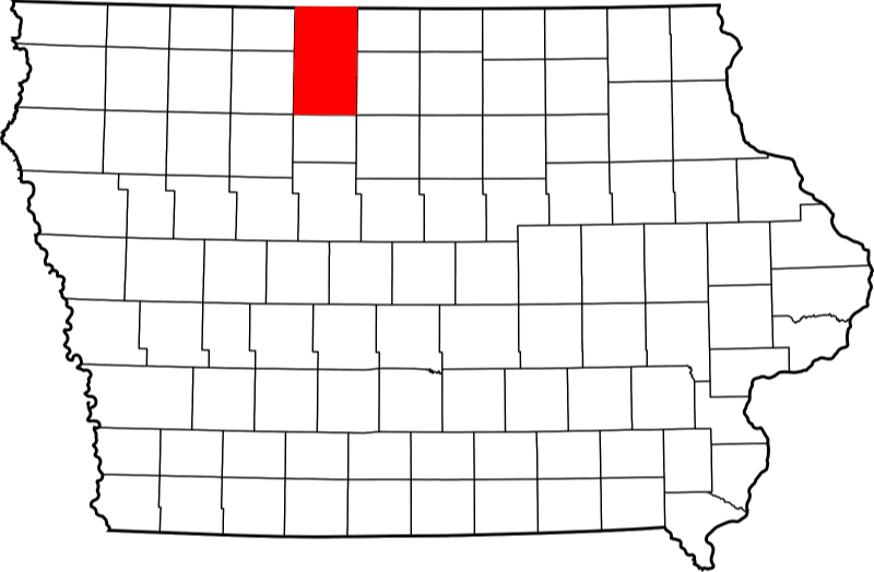 An illustration of Kossuth County in Iowa