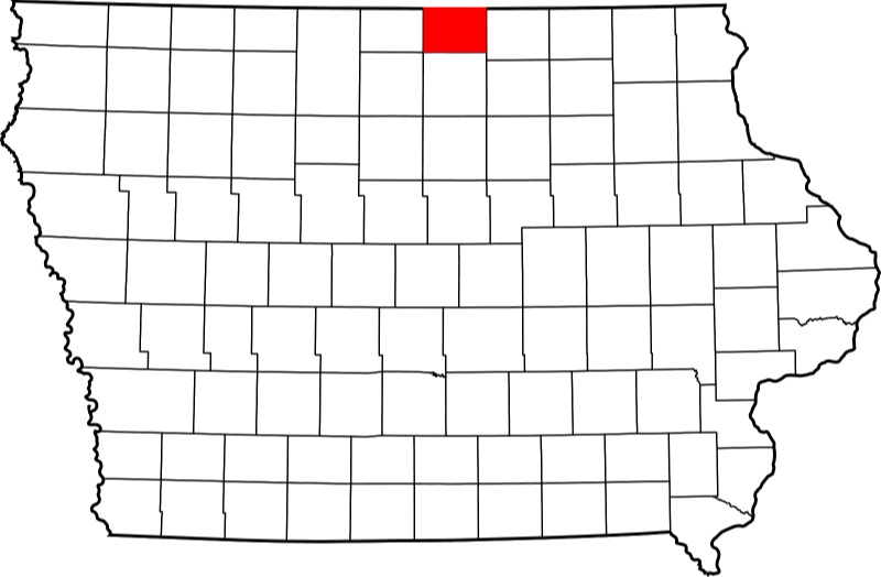 An image showing Worth County in Iowa