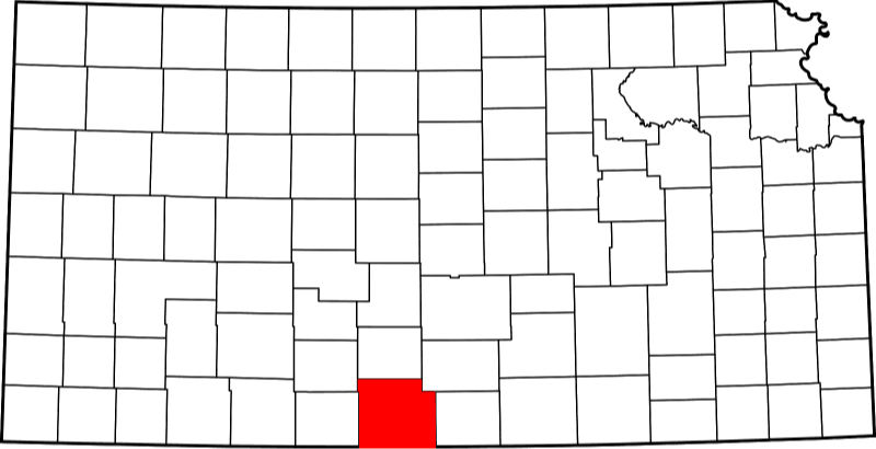 An illustration of Barber County in Kansas