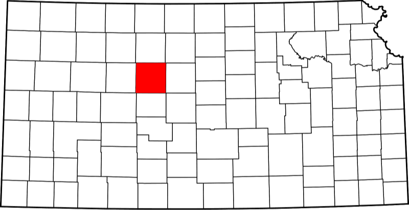A picture displaying Ellis County in Kansas
