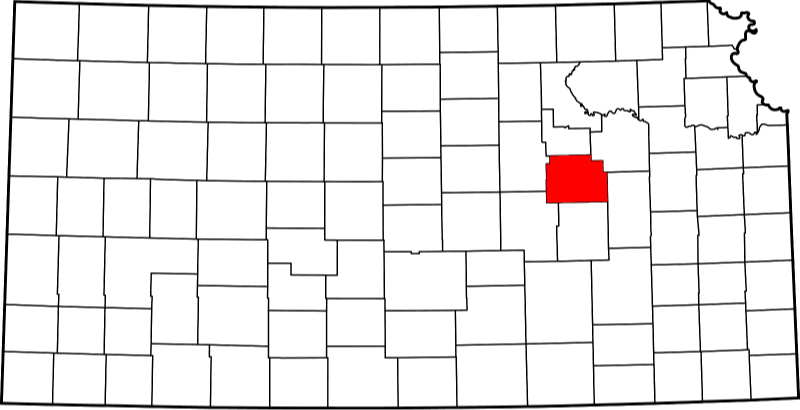 An illustration of Morris County in Kansas