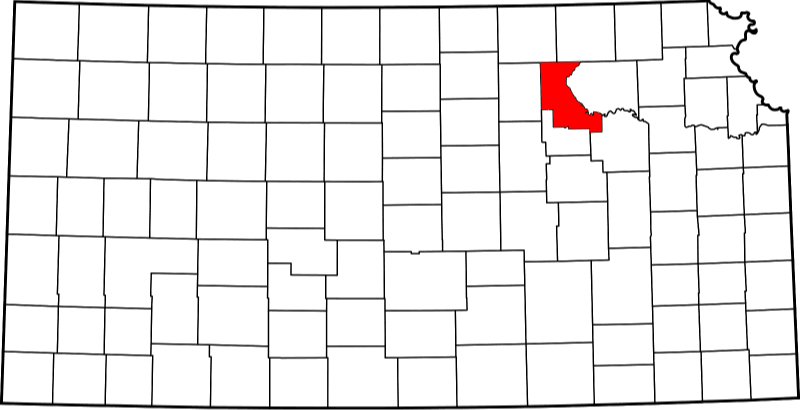 An illustration of Riley County in Kansas