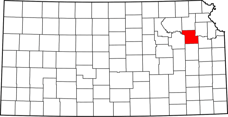 A picture displaying Shawnee County in Kansas