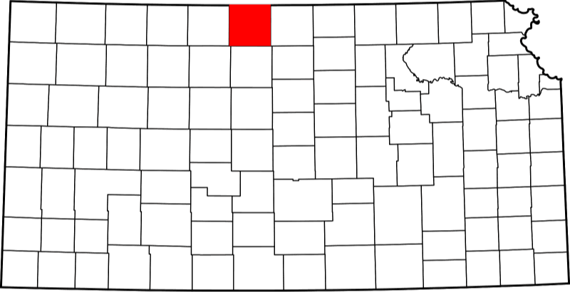 An image highlighting Smith County in Kansas