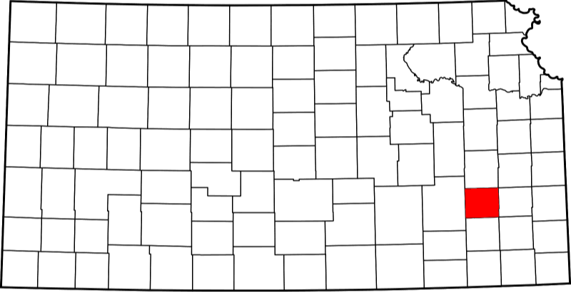 An image showing Woodson County in Kansas